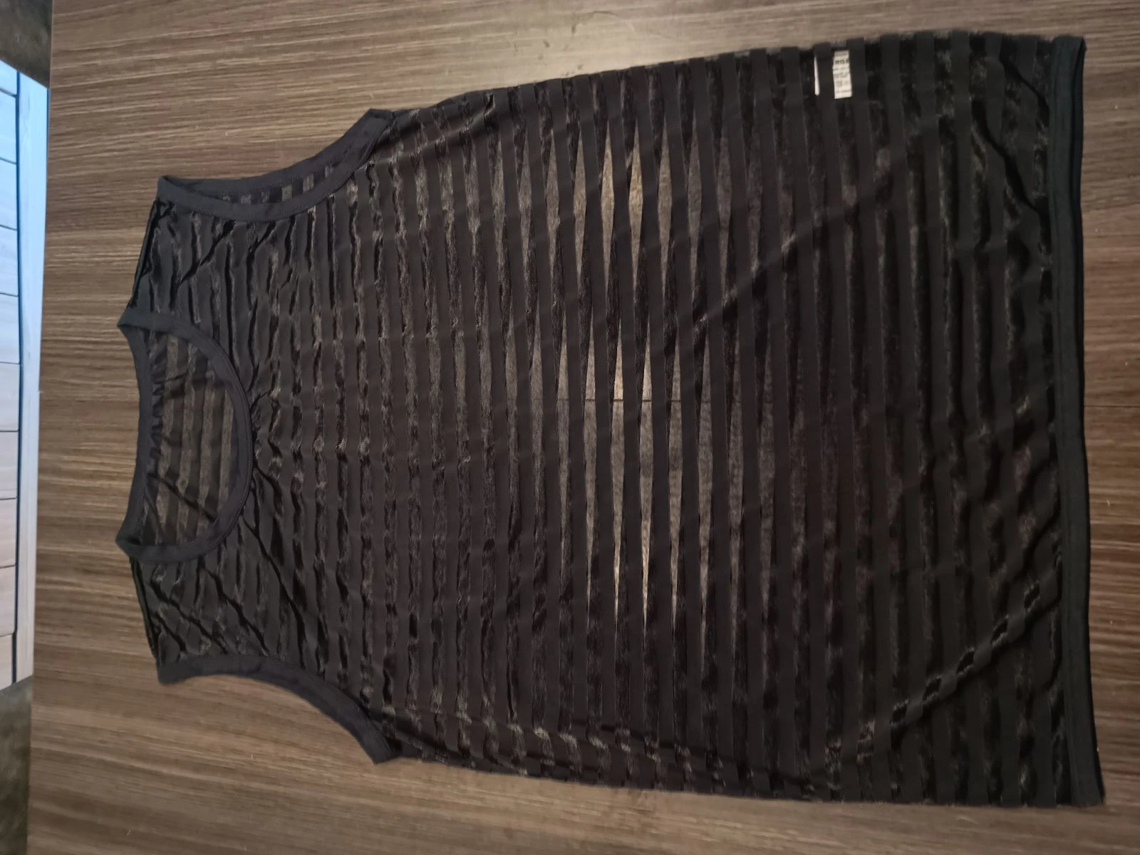 Zwart semi-transparant heren tanktop – photo 4